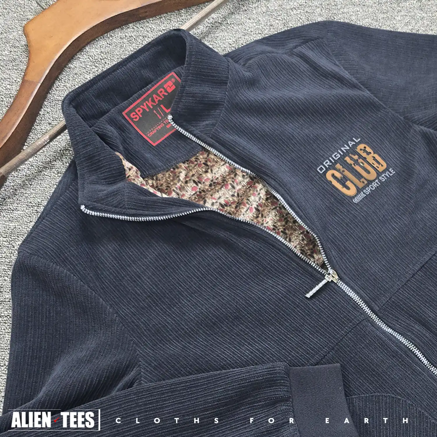 7W04 Astronaut Blue - Knit Jacquard Jacket