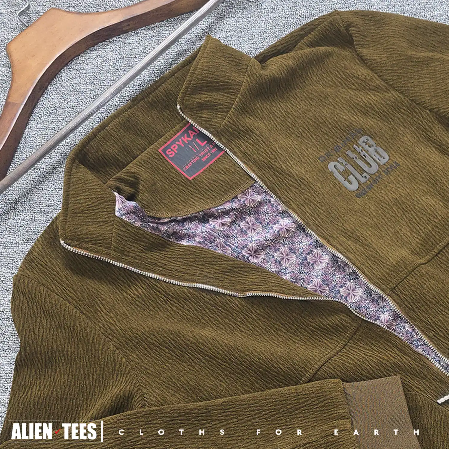 7W05 Buttered Rum - Knit Jacquard Jacket