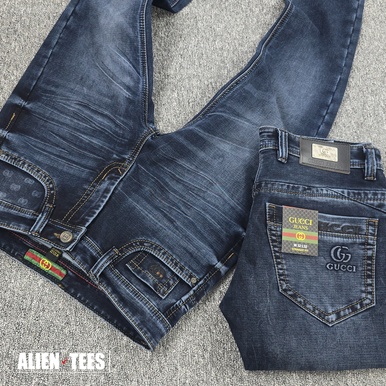 2J128 Whiskered Dark Blue - Atelier Stitch Denim