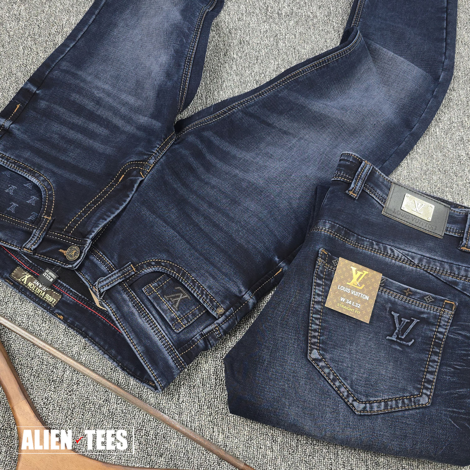 2J137 Dark Blue Stone Wash - Atelier Stitch Denim