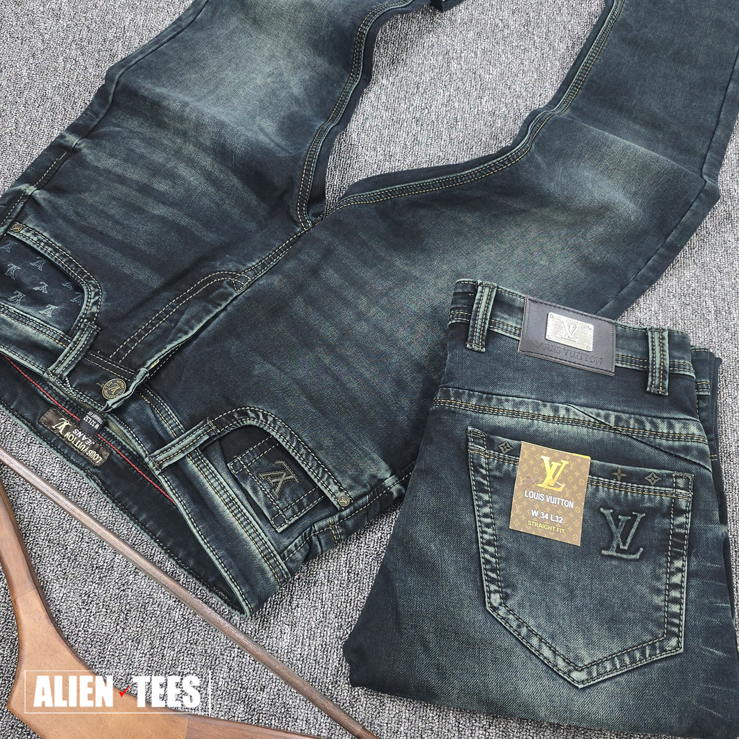 2J138 Faded Haze Olive - Atelier Stitch Denim