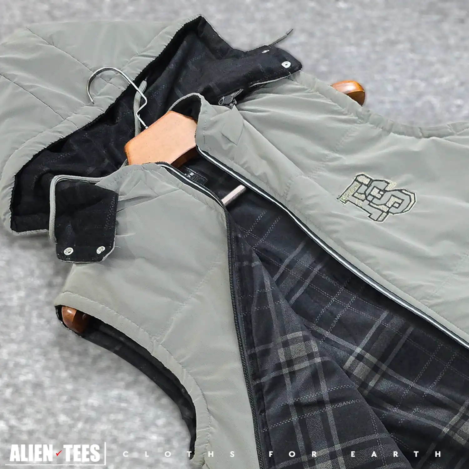 7W86 Warm Grey Core-Vest Sleeveless Jacket