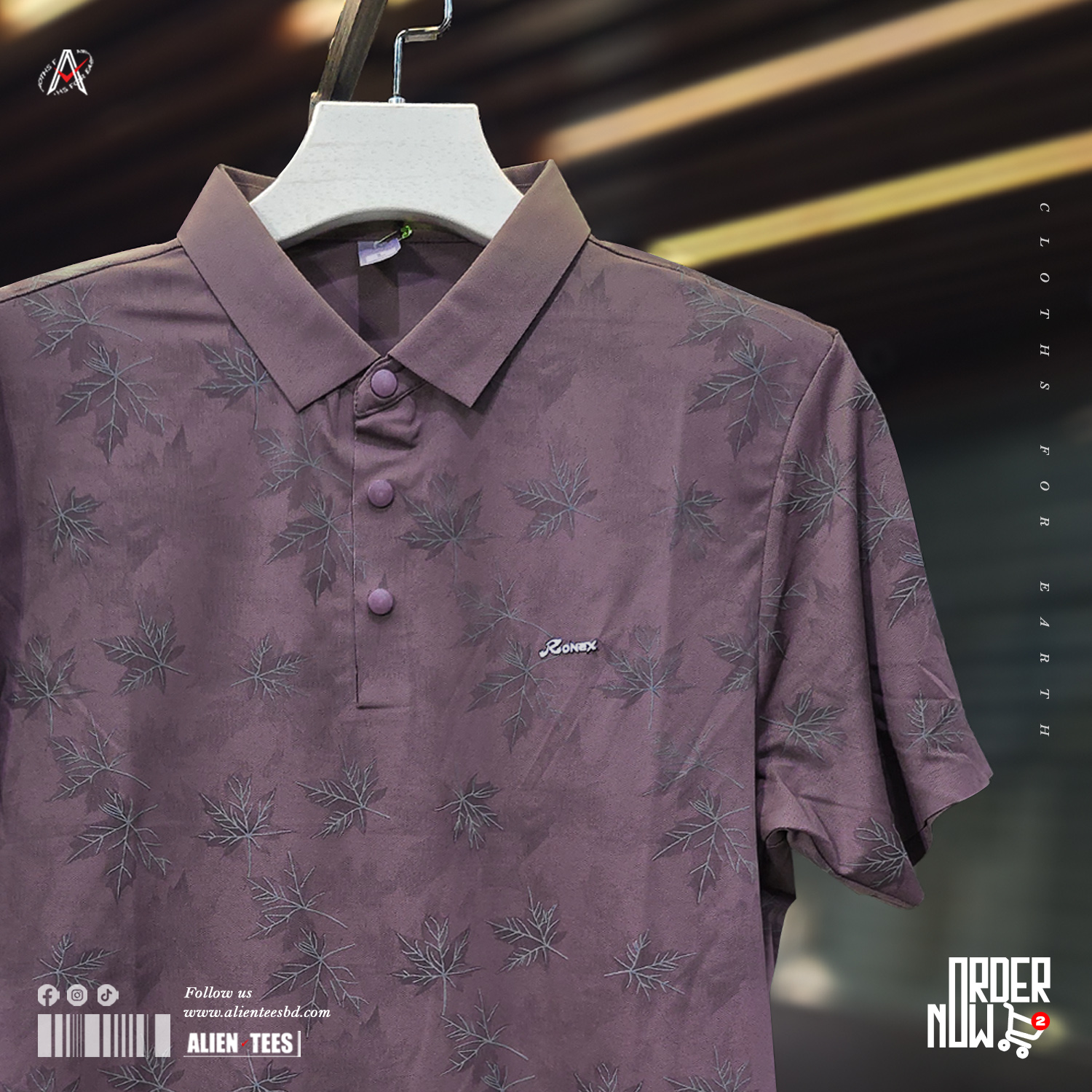 1R125 Wine Berry - Botanical Veil Polo