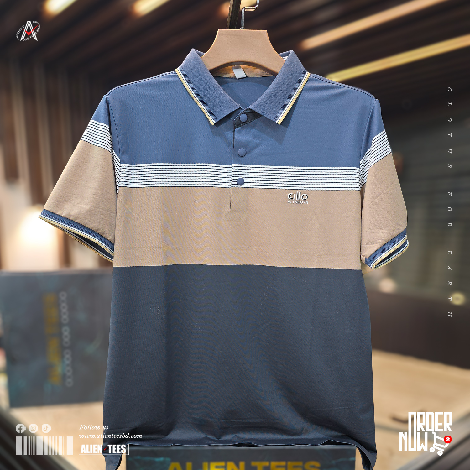 1R135 Astronaut Blue - Contrasto Polo